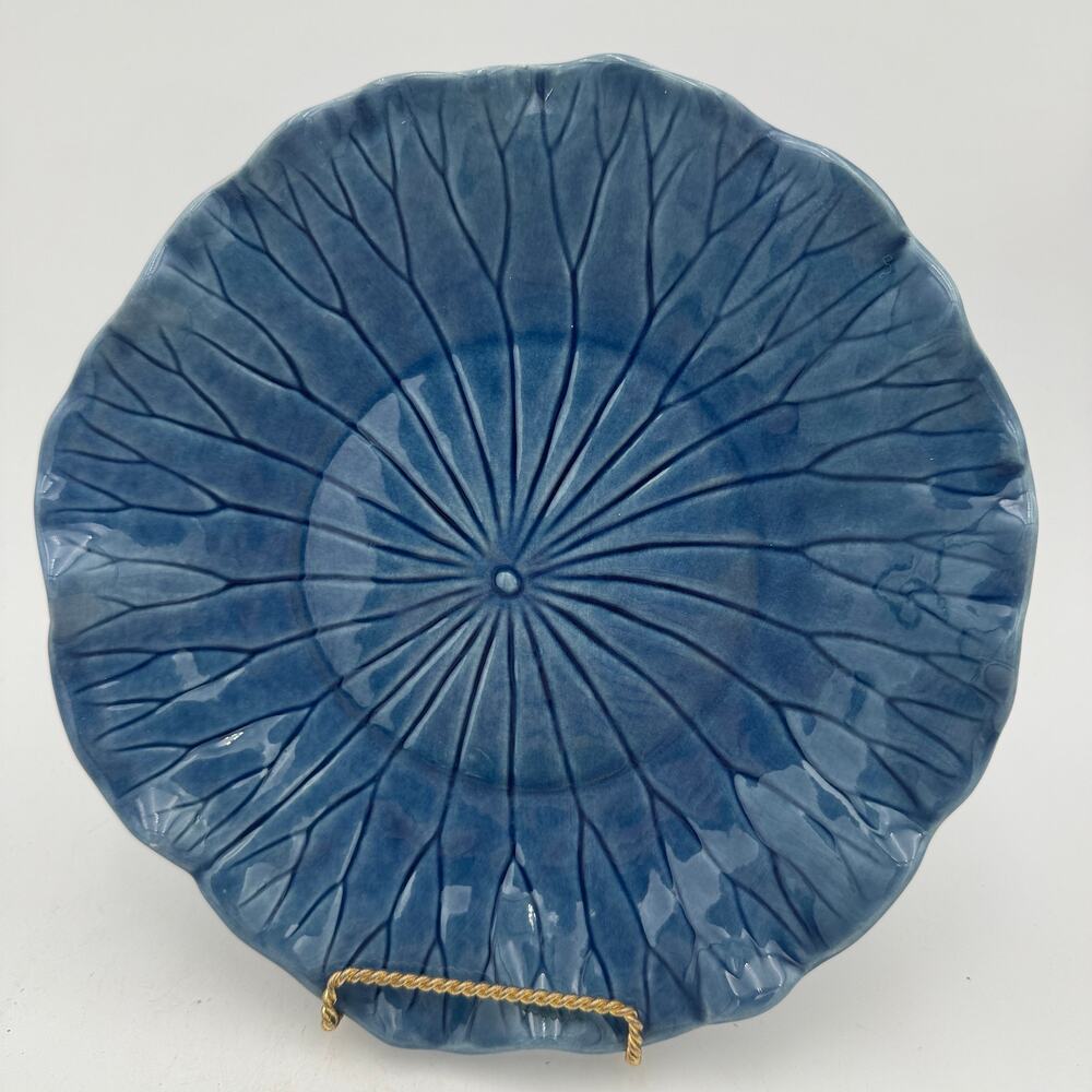 Vintage Lotus by Poppytrail Metlox Potteries Medium Blue
